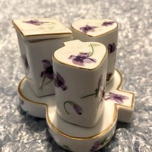 Vintage Norcrest Japan Chine Salt/Pepper/Condiment set